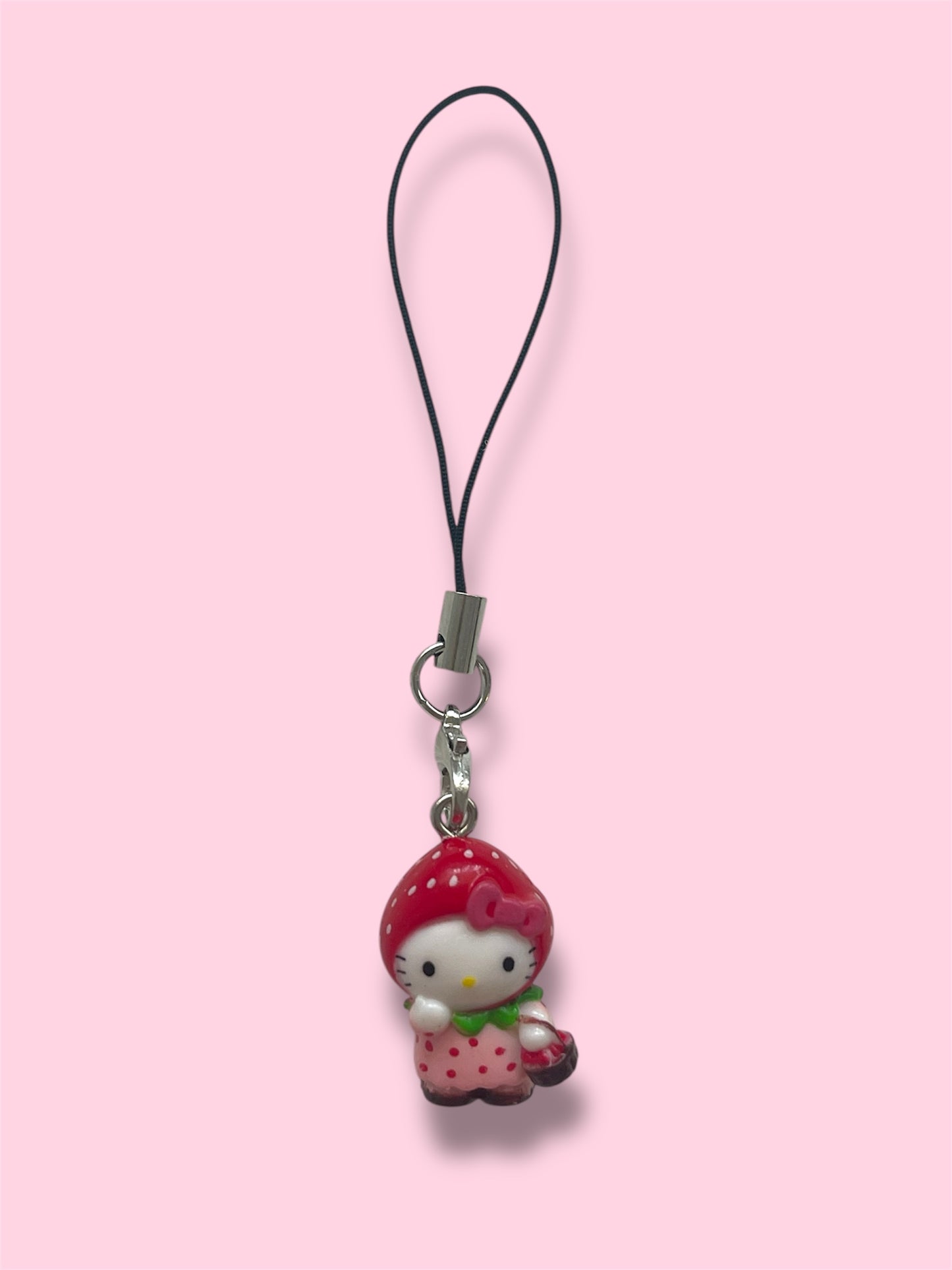 strawberry phone charm