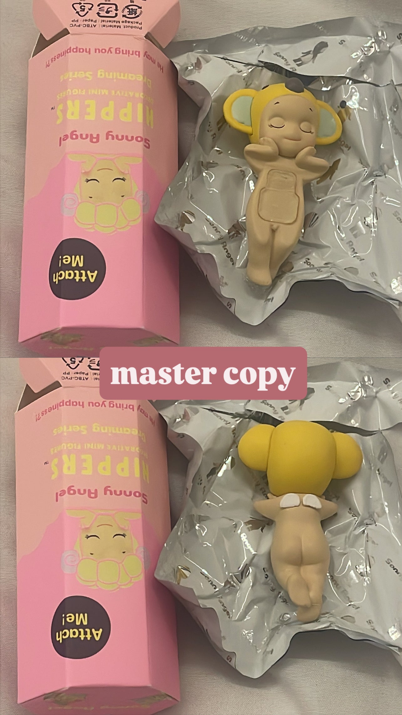 opened sonny angels (original & copy)
