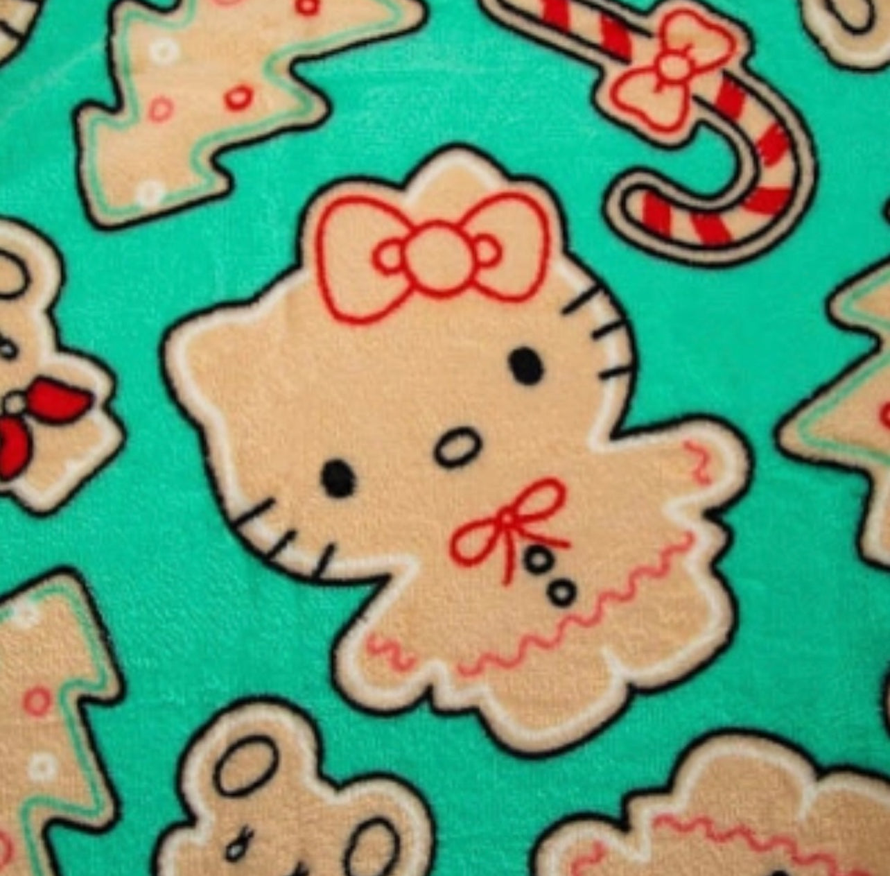 hello kitty gingerbread silk touch throw