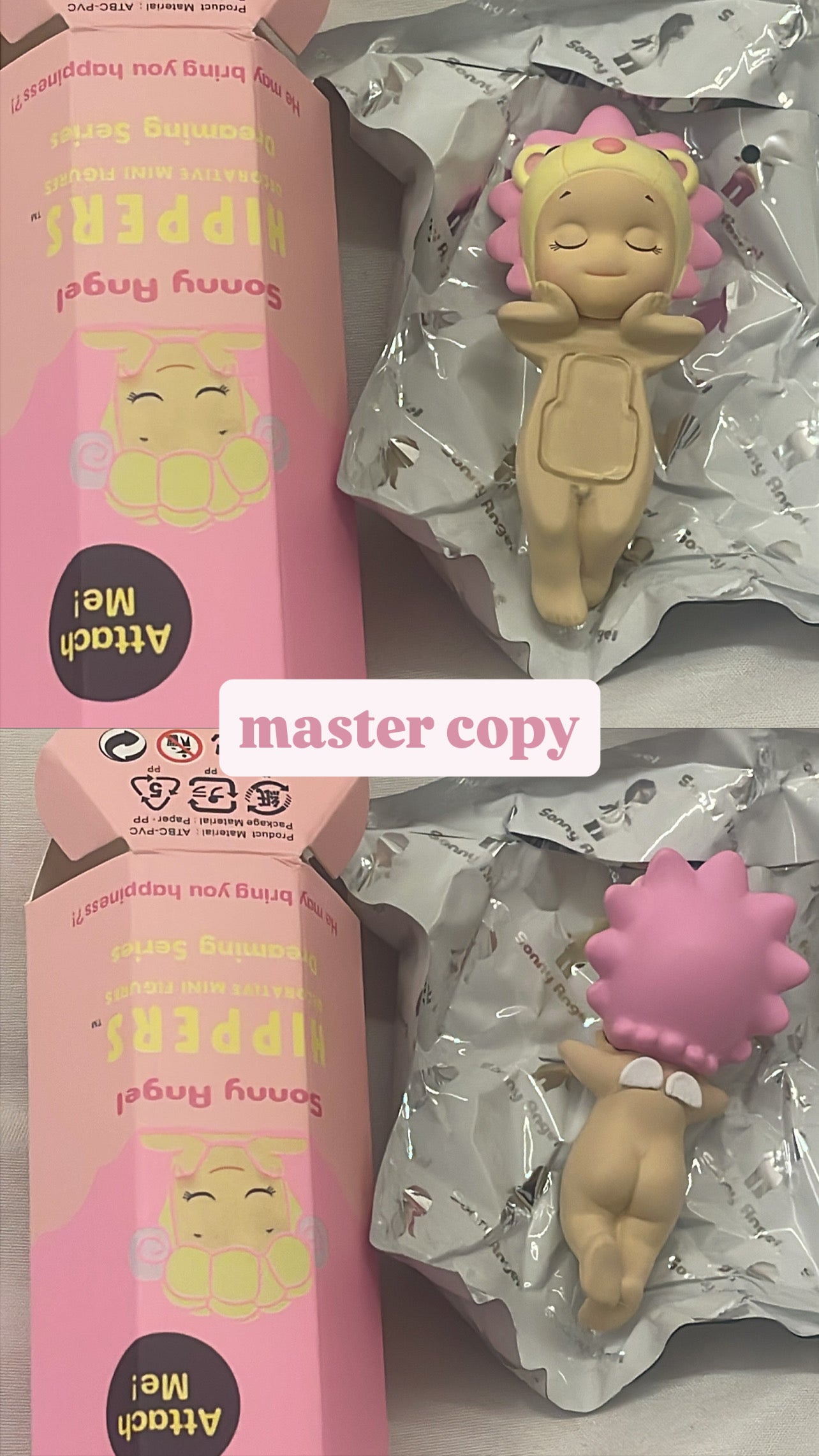 opened sonny angels (original & copy)