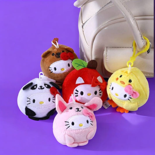 hello kitty plush keychains