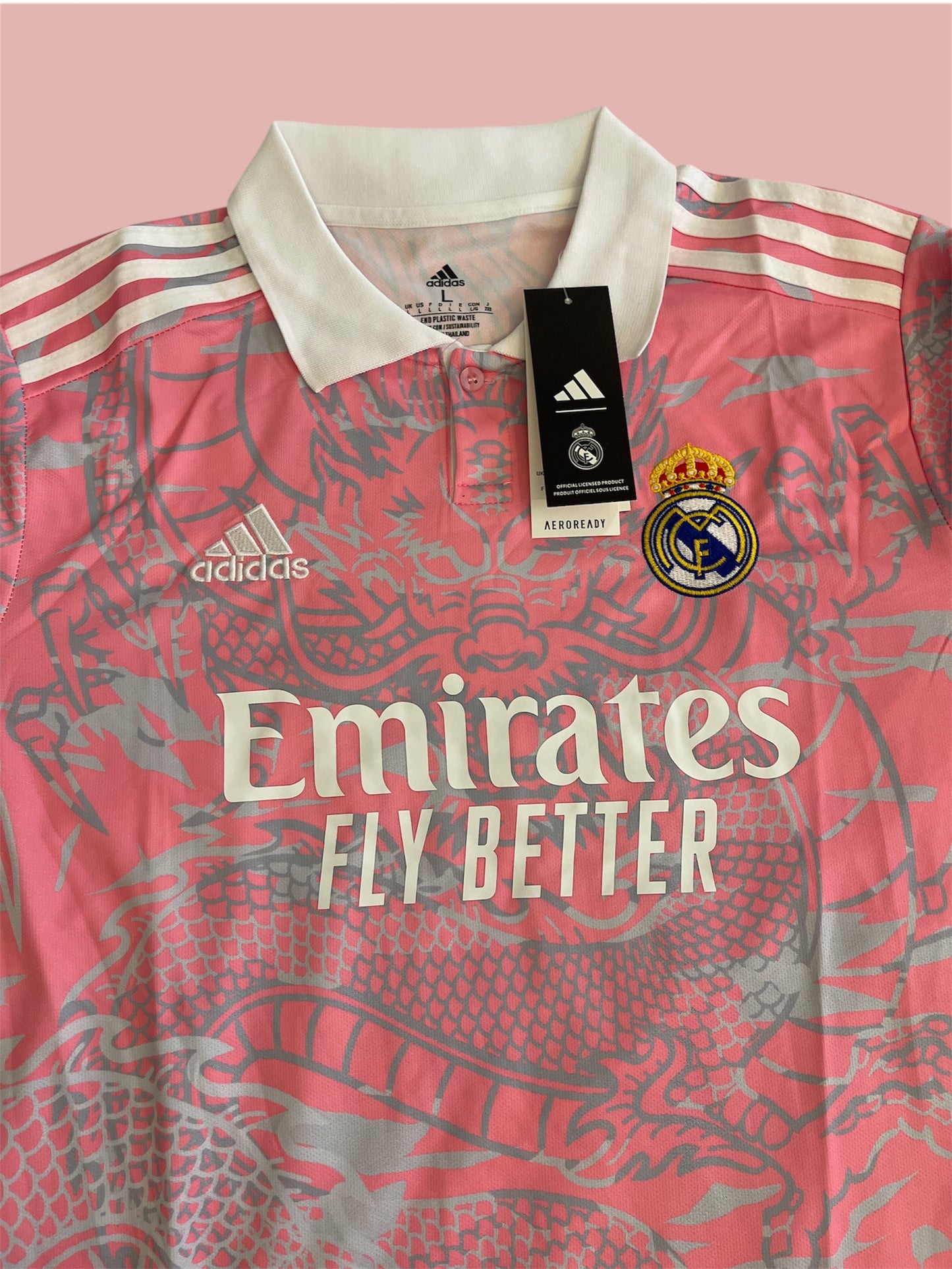 real madrid x hello kitty pink jersey