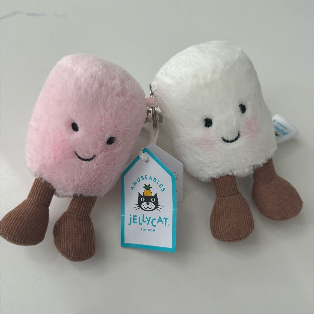 jellycat marshmallow keychain