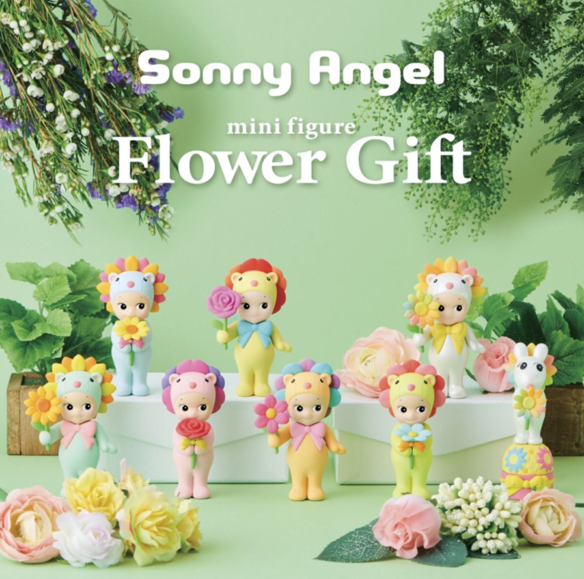 sonny angel keychain ( flower gift series) 1 random box