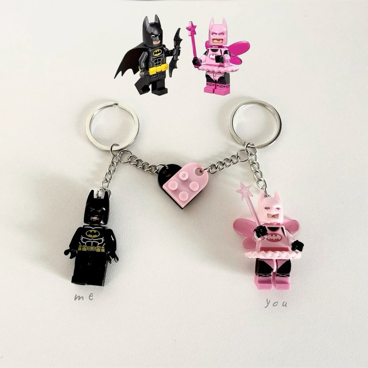 matching batman keychains