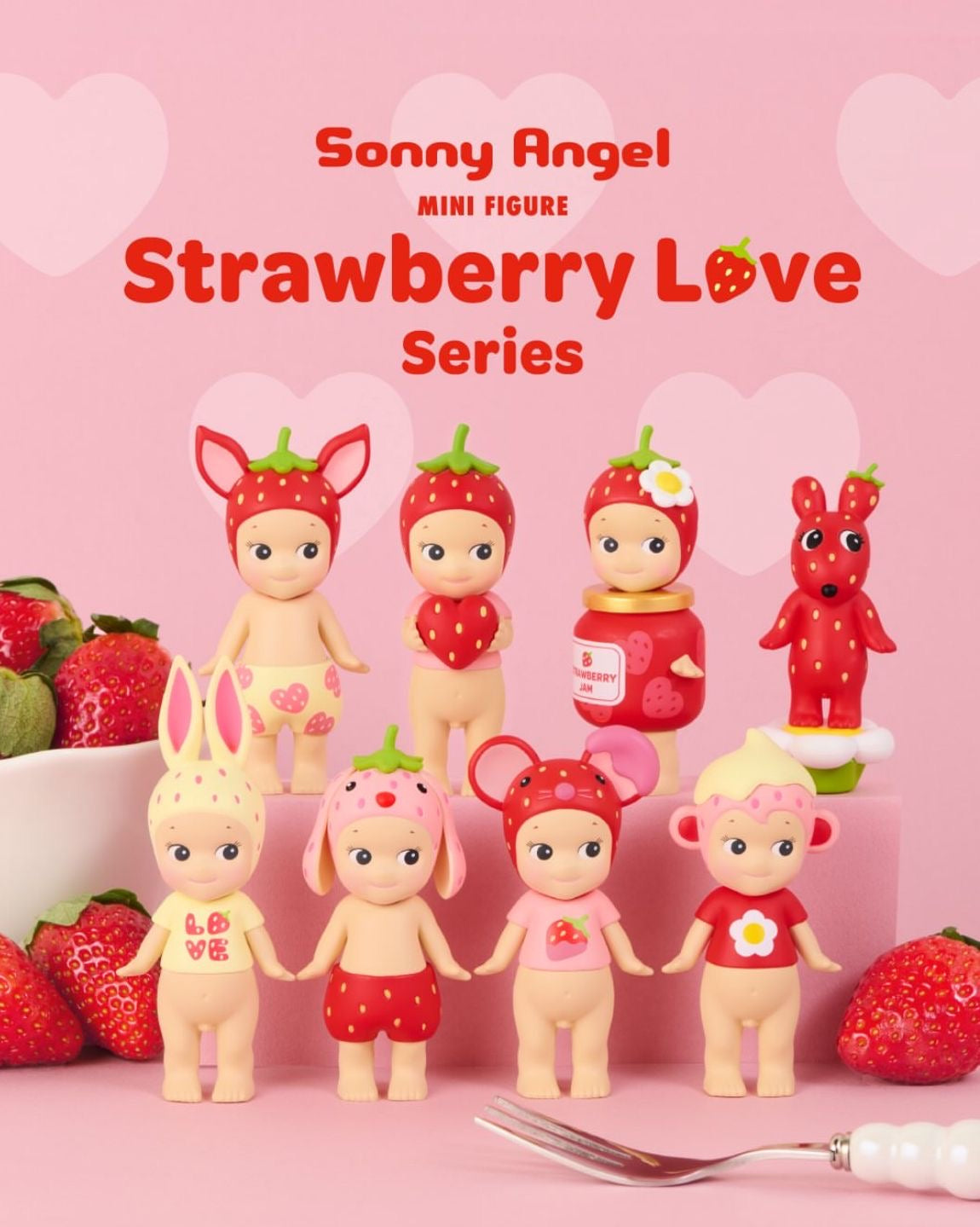 original sonny angel- strawberry love series (1 blind box)