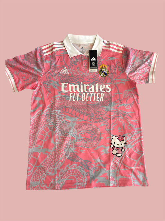 real madrid x hello kitty pink jersey