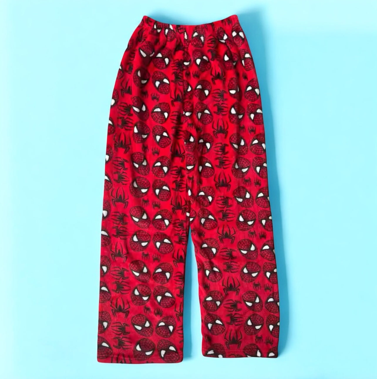 spider man pj pants (fluffy material)