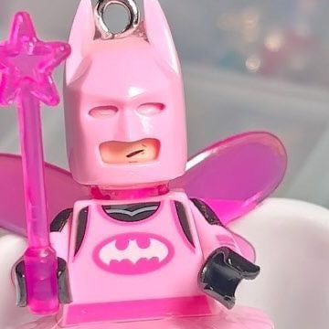 pink batman keychain