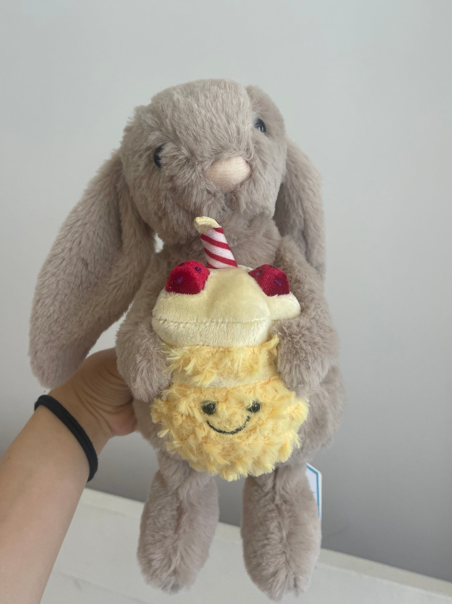 bunny ‘birthday ‘ jellycat plushie