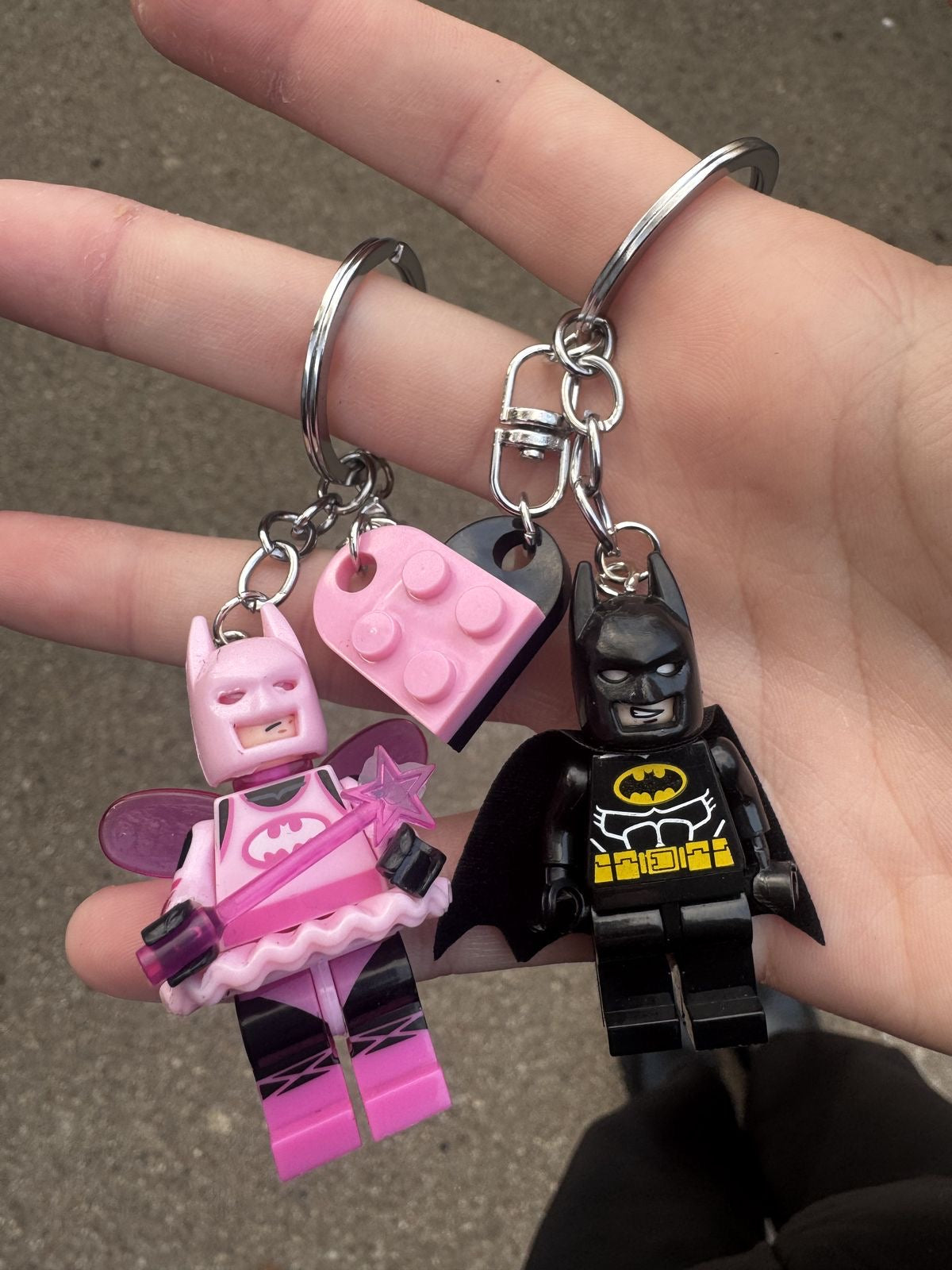 matching batman keychains
