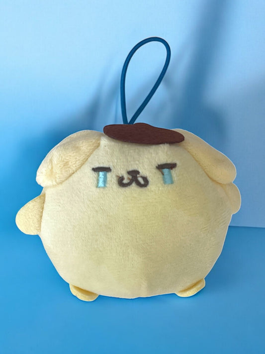 crying pompompurin keychain