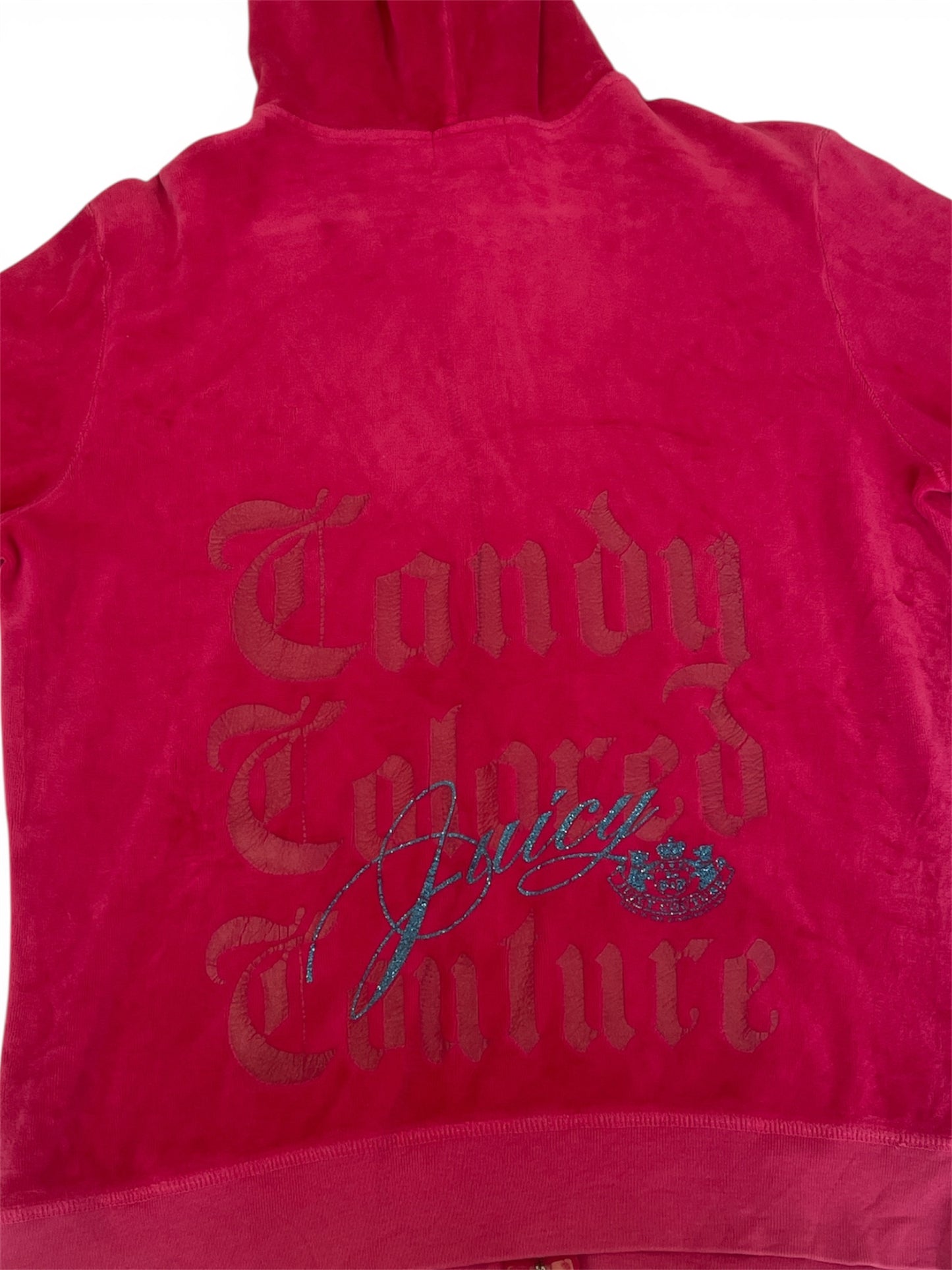 pink juicy couture zip up- size xl