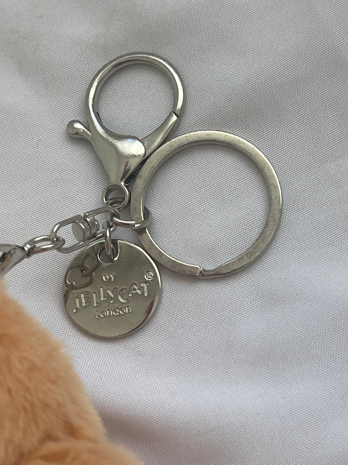 croissant jellycat keychain
