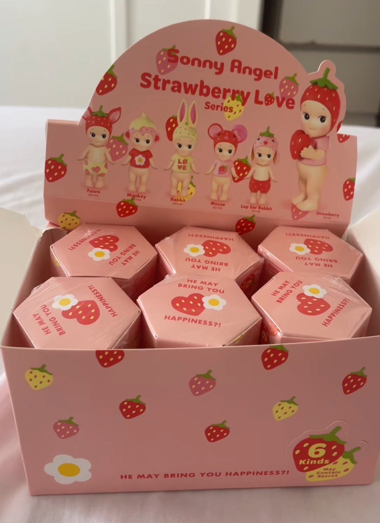 original sonny angel- strawberry love series (1 blind box)