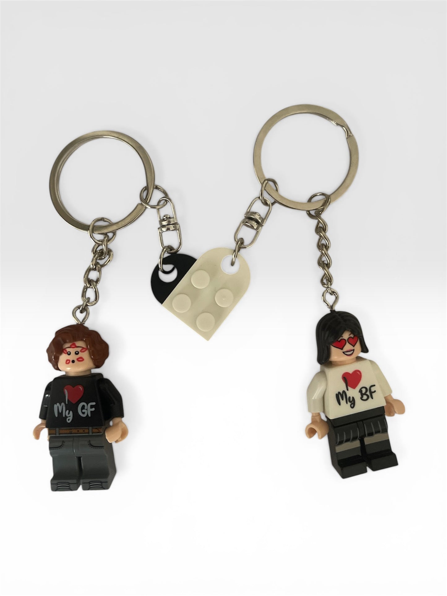 i love my bf/gf matching keychains