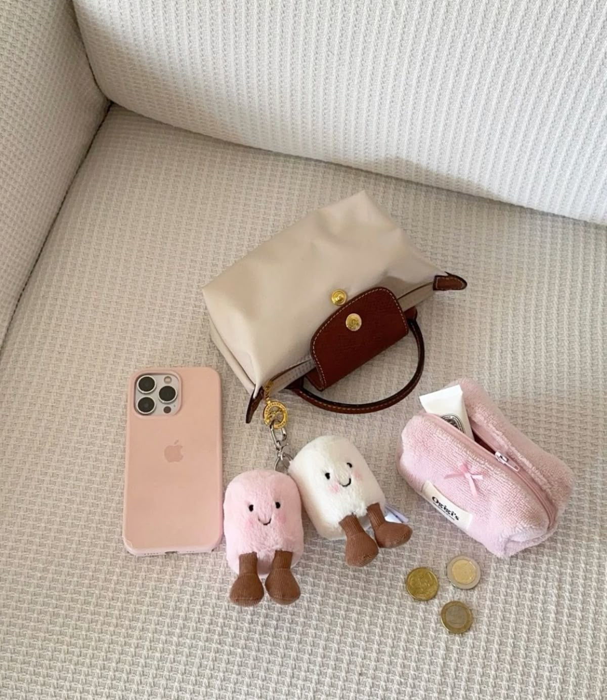 jellycat marshmallow keychain