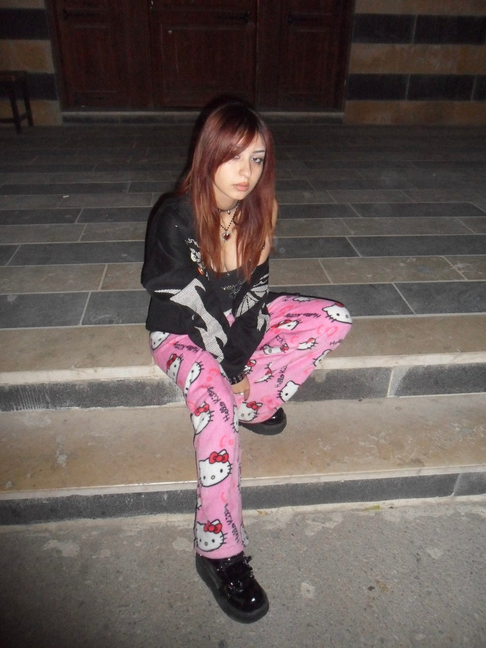 hello kitty pink pants