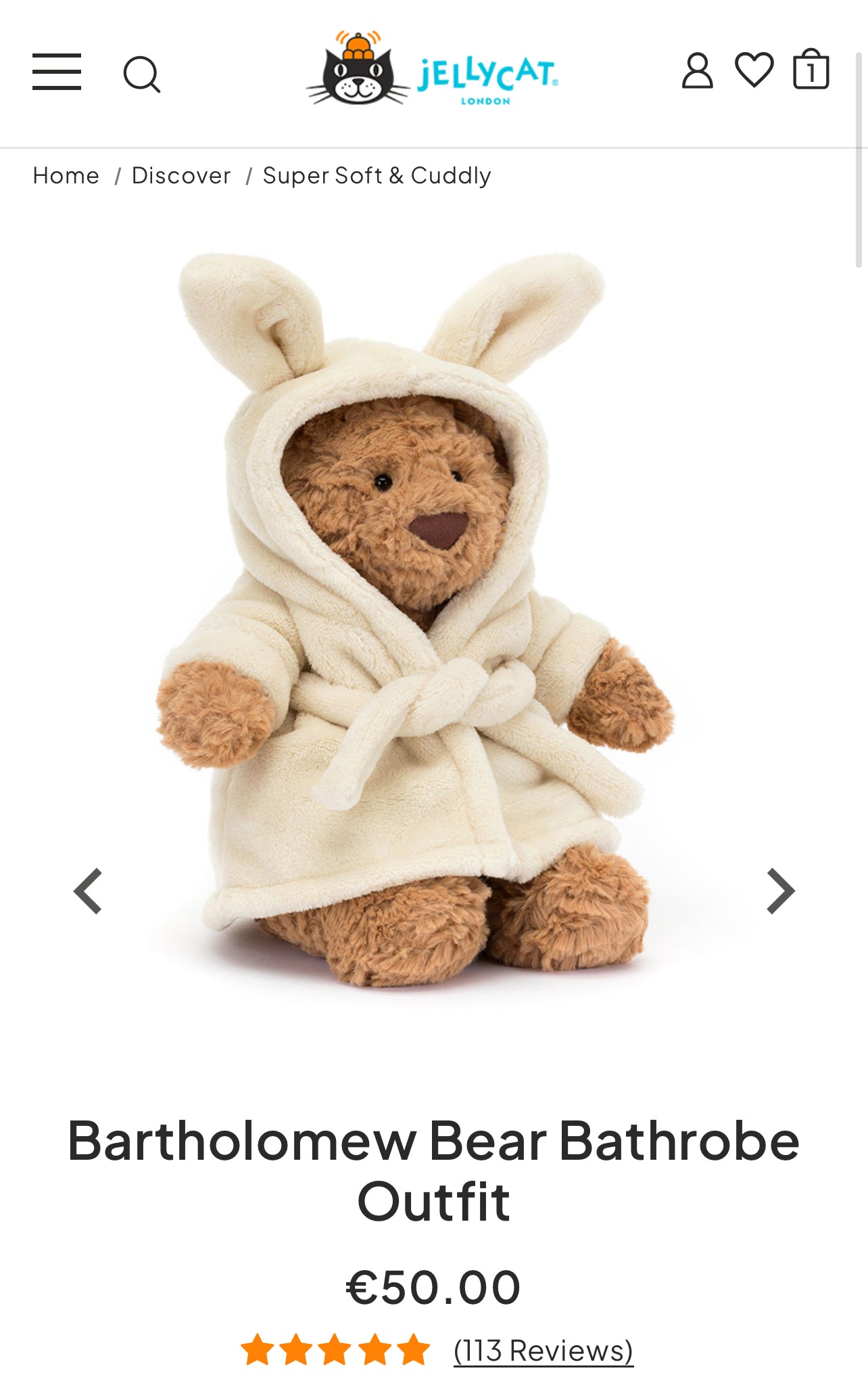 jellycat bathrobe bartholomew bear 🛁🫧