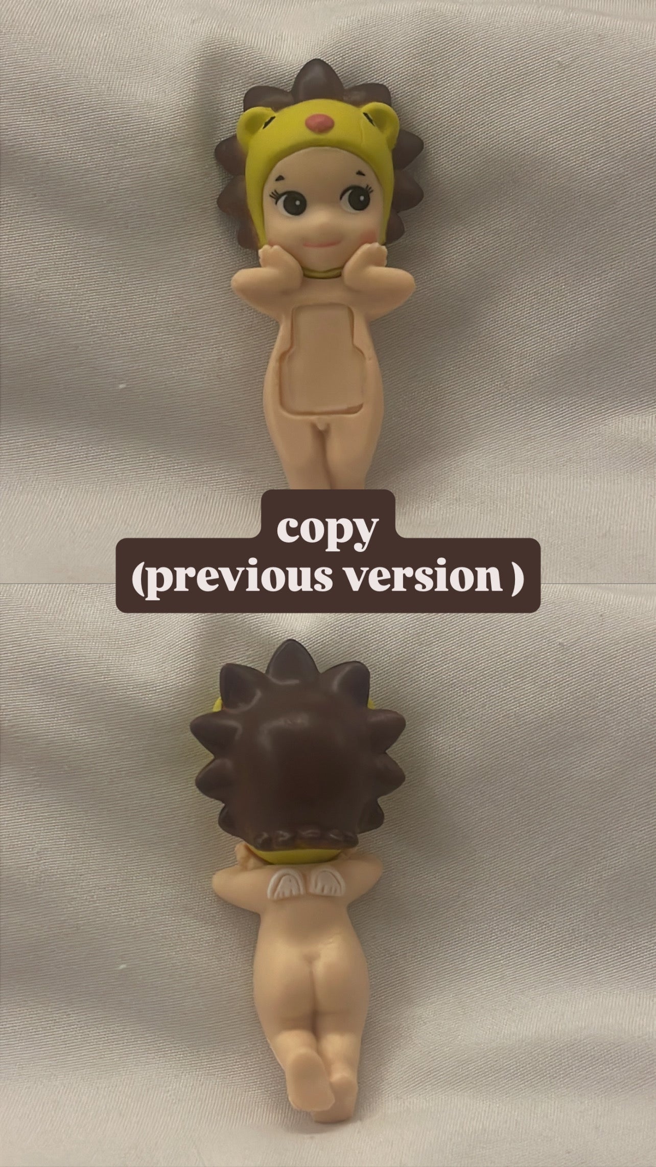 opened sonny angels (original & copy)
