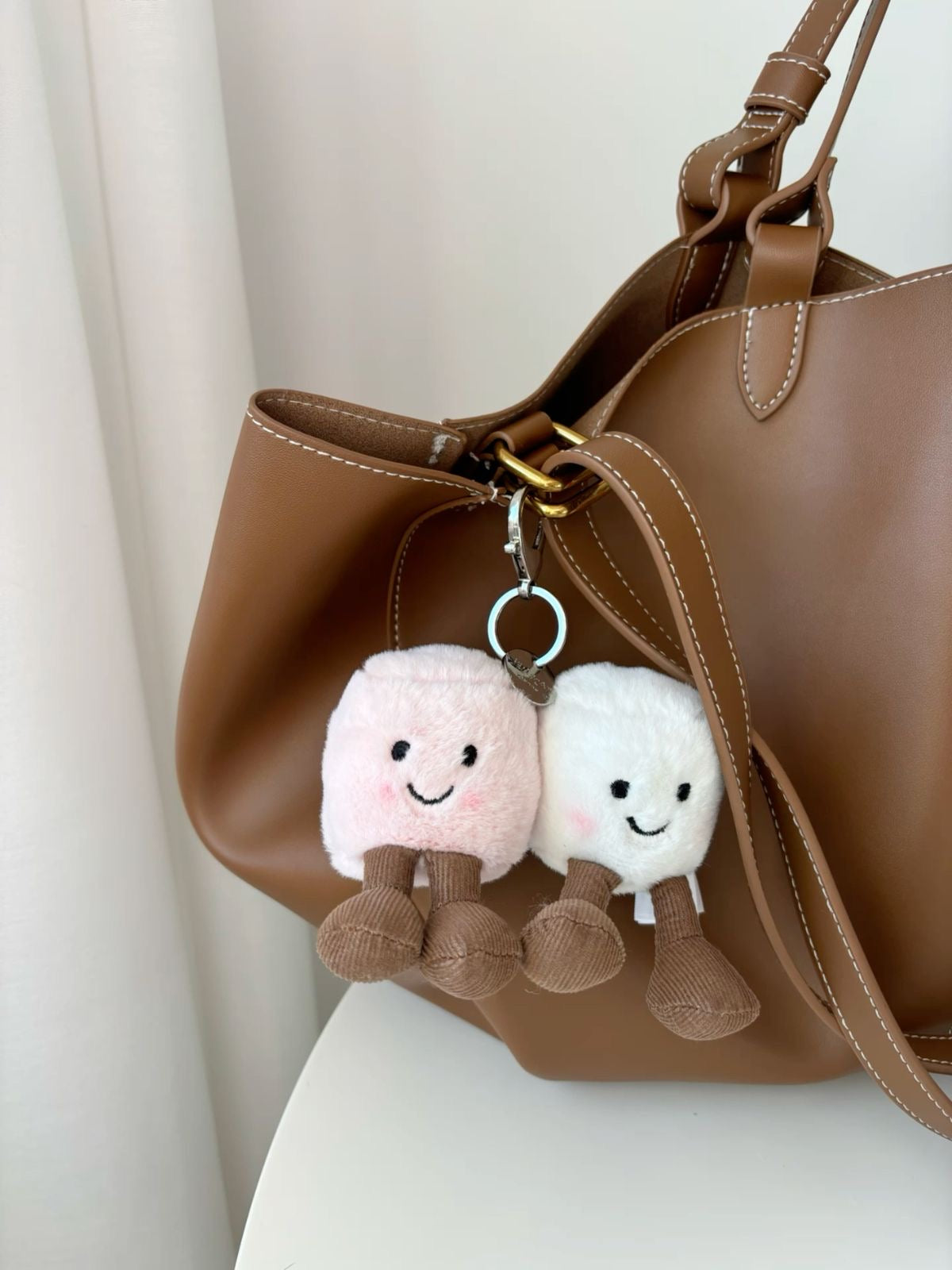 jellycat marshmallow keychain