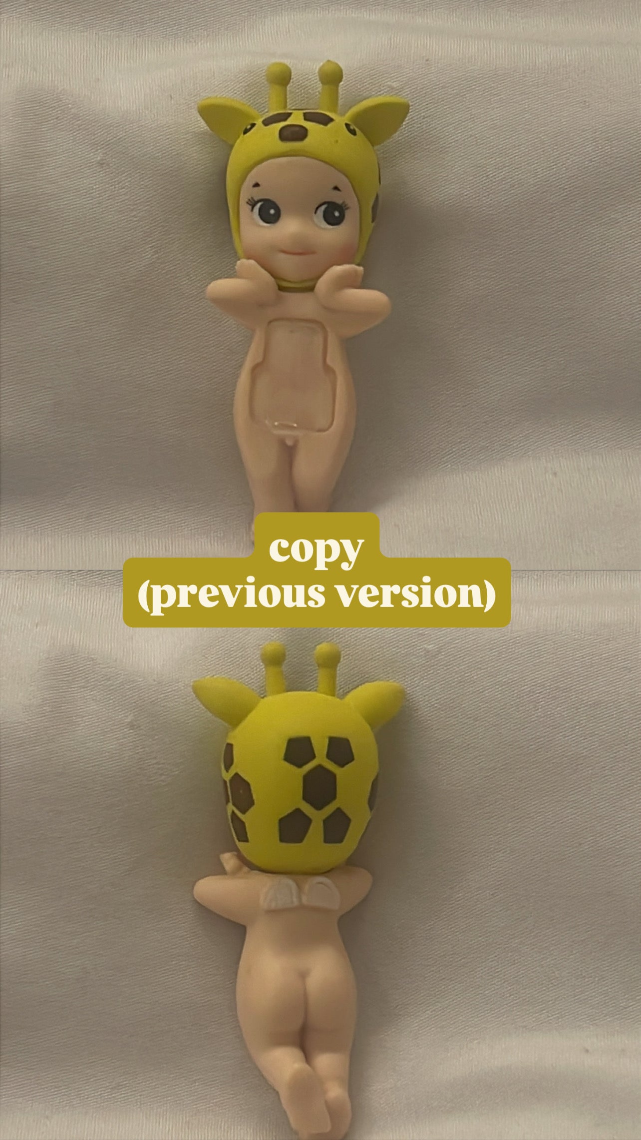 opened sonny angels (original & copy)