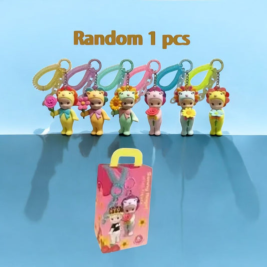 sonny angel keychain ( flower gift series) 1 random box