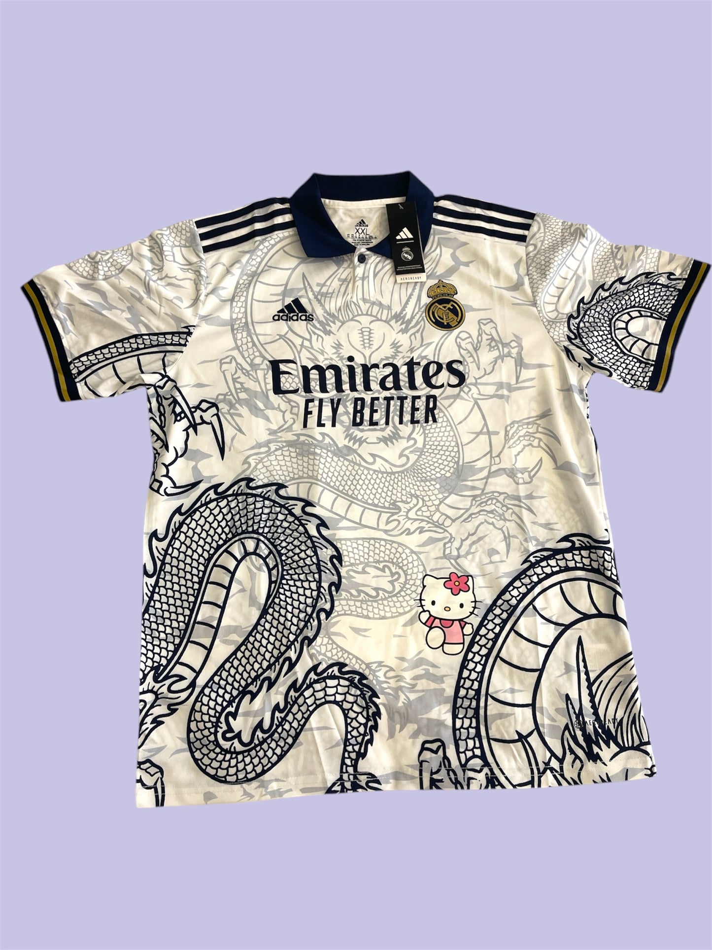 real madrid x hello kitty white jersey
