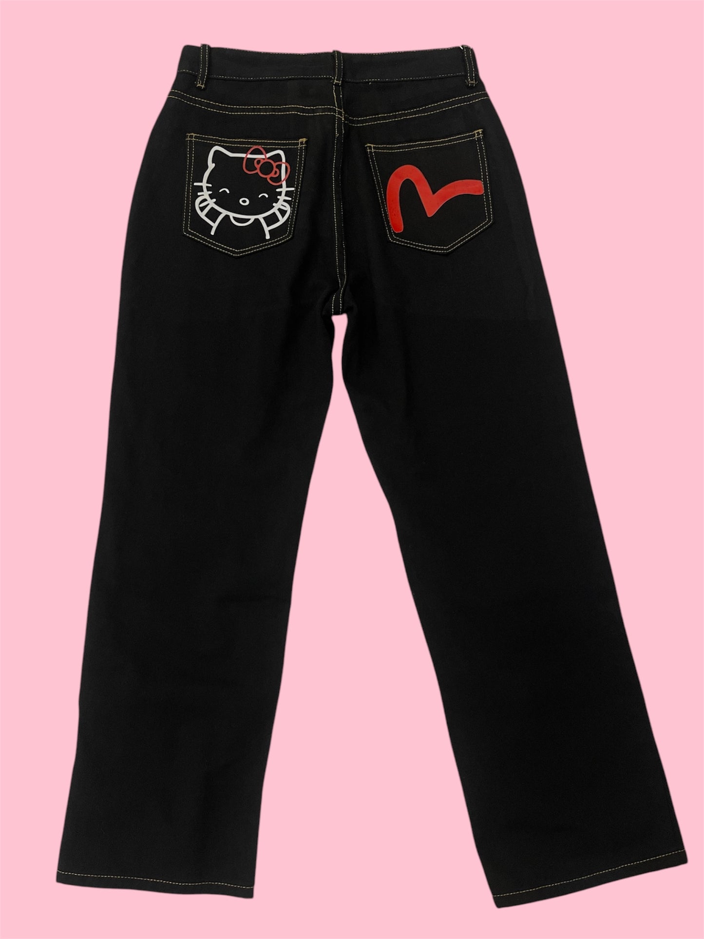 hello kitty black jeans